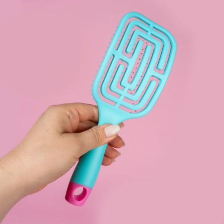 The comb is massage, wide, ventilated, 8 × 24.5 cm, color mix-6