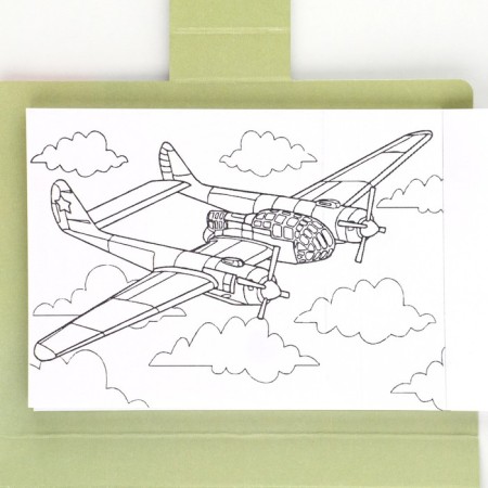 Set in a postcard: an tearful block with tasks and pencils to the "young hero"-6