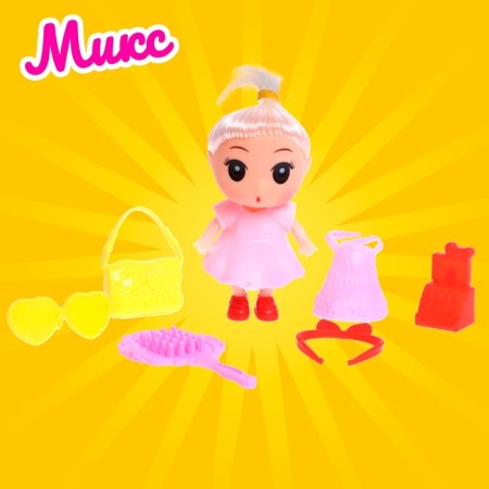 Baby doll "Lola" with accessories, mix-14