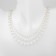 Beads with pearls "Olympia" trio, color gold, 45cm