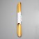 Sconces "bambo" E27 40W white gold 6x6x60cm