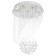 Lamp cascade "Alessandra" 7xled chrome 50x50x75cm Bayerlux