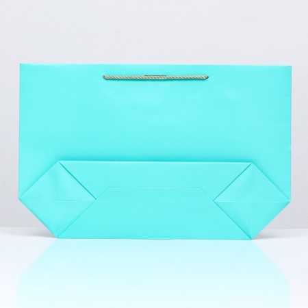Gift package with a tape of 30 x 27.5 x 12 cm "turquoise"-1