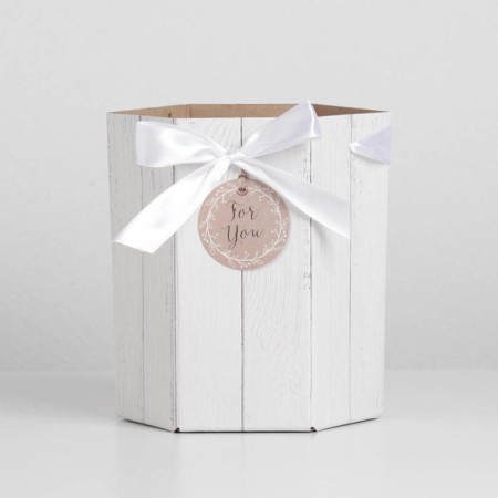 Box a gift folding hexagon for you, 17 x 14.8 x 19.5 cm-1