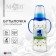 A bottle for feeding "My first bottle", a classic throat, with pens, 250 ml., 0 months, color blue