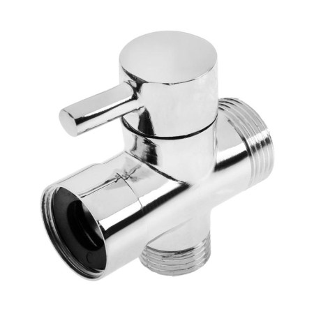 Zein Z742 divertor, for the mixer, zinc body, with a round nut, color chromium