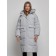 Coat insulated winter female, size 48, color gray