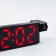 Electronic desktop watches, an alarm clock, a thermometer, with a projection, red numbers, 19.2x6.5cm