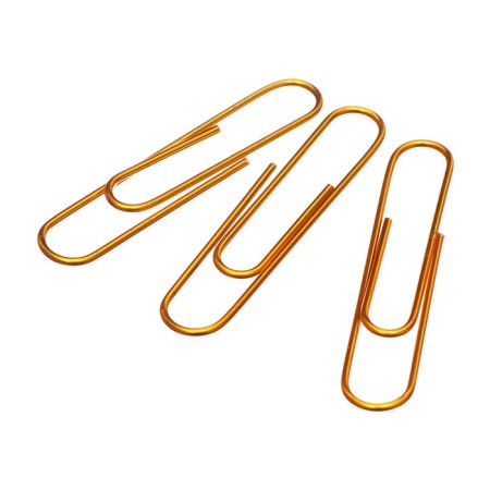 GLOBUS intercepts, magnetic (golden paper clips: 70 pcs, 50 mm)-1