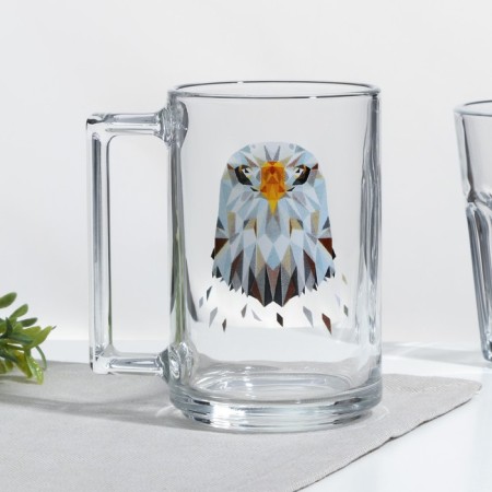 Animals mug, glass, 320 ml, mix-2