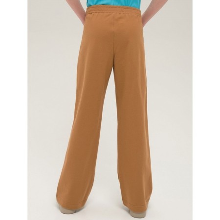 Pants for girls, height 116 cm, brown color-1