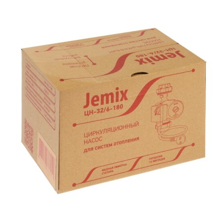 Circulation pump Jemix WRS-32/6-180, 100/70/44 W, pressure 6 m, 60/45/26 l/min, cable 6 m-4
