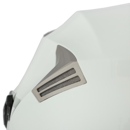 The helmet open with two visors, size M (57-58), model-BLD-708E, white glossy-11