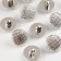 A button on the leg, d = 15 mm, the color is silver