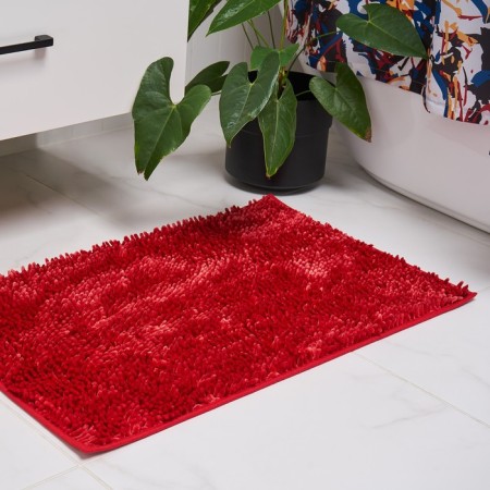 EXPRESSIA soft mat for a bathroom 50x80 cm, red color-1