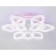 LED ceiling LED with RGB backlight and Ambrella Light, Original, FA3929, 9XLED, 180 W, 13500LUM, 3000-6400K, white color