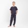 Pajamas for a boy (T -shirt, trousers) minku graphite color, height 152