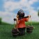 Garden figure "Grandpa with buckets" 20x7x19cm