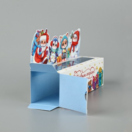 Box for Makarun "Merry Company", 18 x 5.5 x 5.5 cm, New Year-5