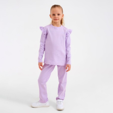 Children's set (jumper, trousers) minku: casual collection color Lilac, height 104