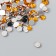 Decor for creativity in the bottle "Rhinestones. Bright yellow" set 500 pcs d = 0.5 cm 7x2x2 cm