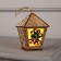 Christmas tree toy "Lantern with bells", from batteries, glow of warm white