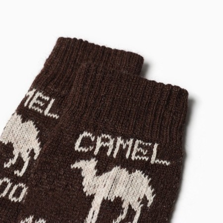 Woolen socks, brown color, size 27-29-1