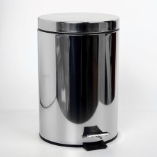 A bucket with a pedal of a share, 3 l, stainless steel