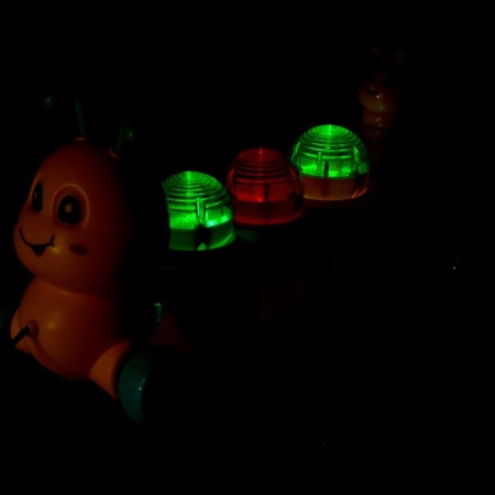 Musical catka on the rope "Caterpillar", light and sound effects-8