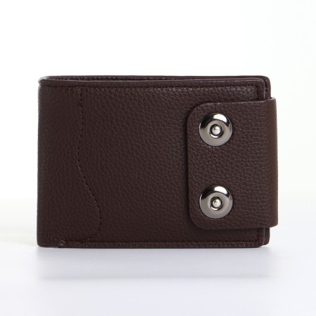 Male purse on a magnet, brown color-2