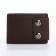 Male purse on a magnet, brown color