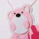 Decorative decoration (suspension) "Bear It’s a Girl" 30.5x30.5x49 cm, pink