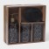 A set of accessories for the bathroom "Loft", 4 items (dispenser 250 ml, soap dish, 2 glasses), black color
