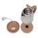 Electric kettle "Carcker EK-1801M", Metal, 1.8l, 1500 W, CAPUCHINO color