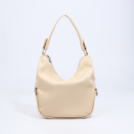 Load bag with lightning, external pocket, beige color