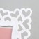 Photo frame plastic 10x15 cm "heart" white 21x16x0.9 cm
