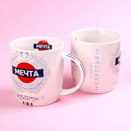 Set "Dream", soft toy in a mug, panda, color mix-2