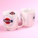 Set "Dream", soft toy in a mug, panda, color mix