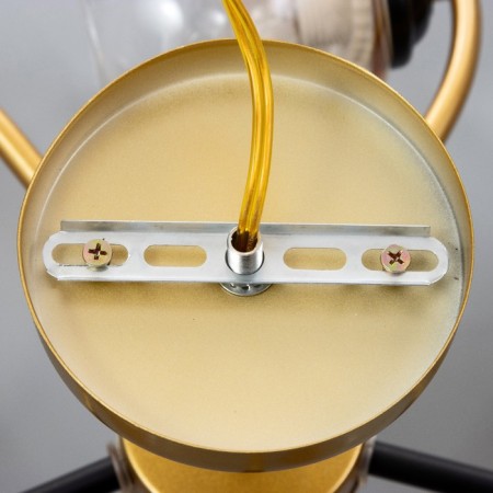 Merli chandelier 5he27 40W black and gold 60x60x27 cm Bayerlux-8