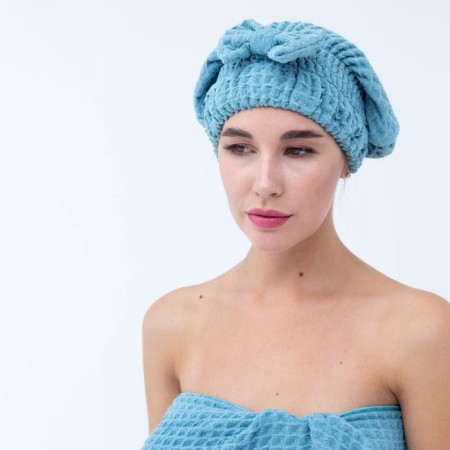 Set for the bath and bathroom Ethel Vafli towel 70*140 cm+Chalma 21*25 cm, cent-8