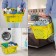 Basket plastic basket, 20 l, 2 plastic handles, yellow color