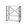 ITLA series loft rack loft, 800*355*900, oak/white chipboard