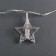 Garland “thread” 4.5 m with nozzles “clothespins-stars”, IP20, transparent thread, 20 LED, white glow, 220 V