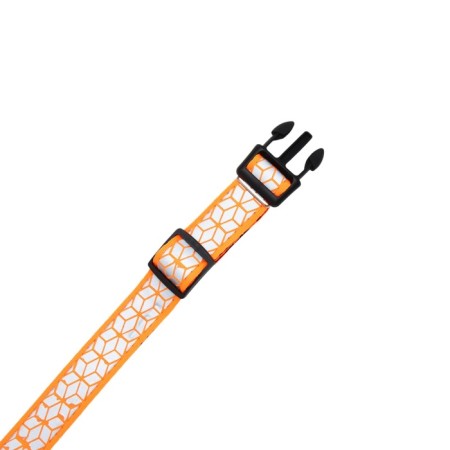 Collar with reflective ornament, 55 x 2.5 cm, orange-4