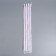 Lightning "Spiral", No. 5, detachable, automatic lock, 50 cm, white/pink color