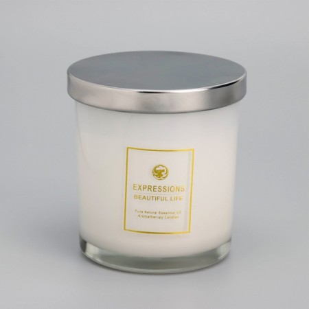 Aromatic candle "Scented Candle", English pear and freesia-5