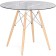 Glass table PT-151 Buka / Metal, natural 90x90x76 cm