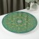 Glass stand for a cake rotating Magistro "East", D = 32 cm, green color