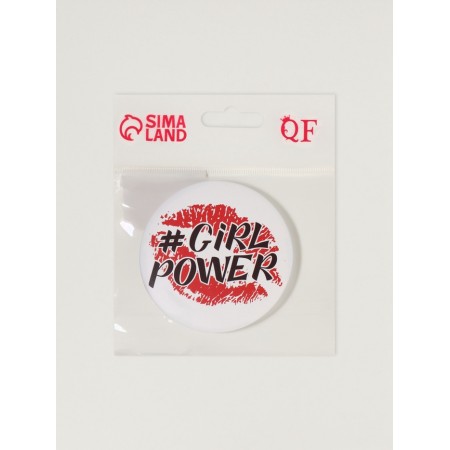 Mirror folding circle (2) C/took D7.3cm grl pwr lips Pack Packet QF-5