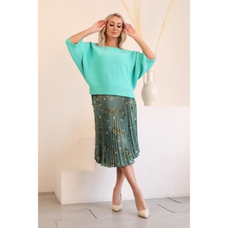 Female jumper, size 42, turquoise color-1